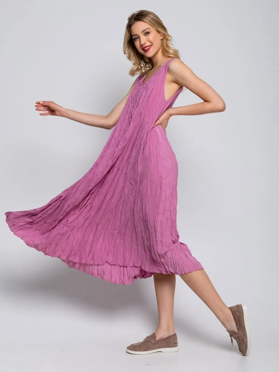 Платье женское B.INN.STL 9999 розовое 42-52 RU