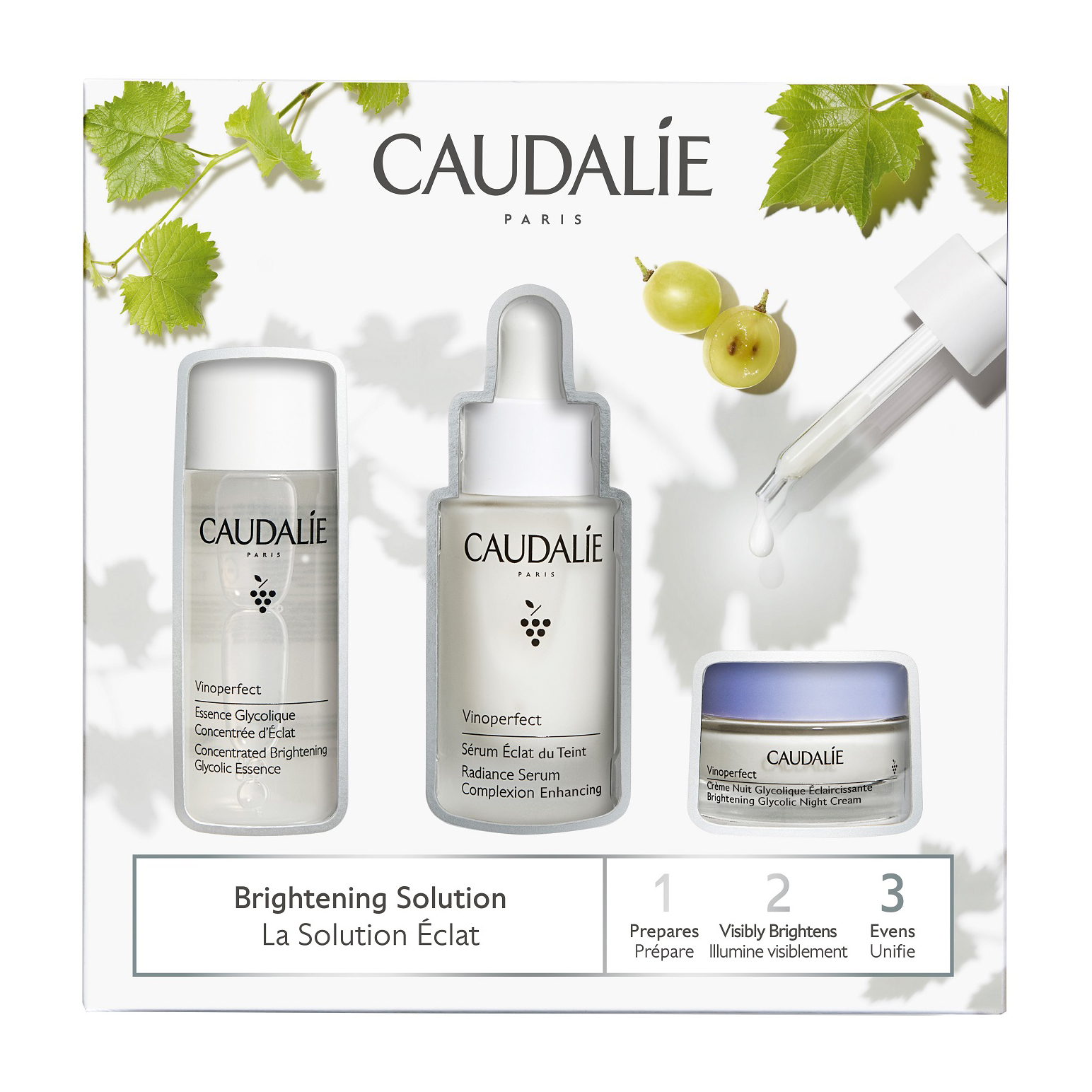 фото Набор для лица caudalie, vinoperfect brightening solution set, 95 мл