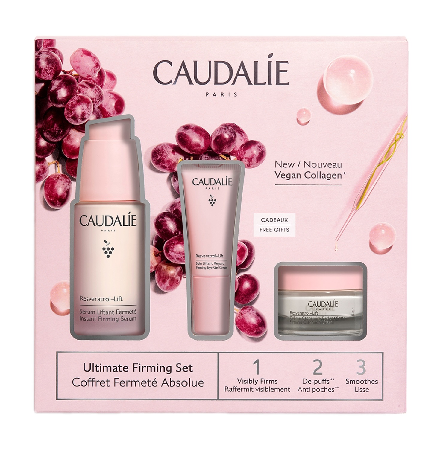 фото Набор для лица caudalie, resveratrol-lift set, 65 мл