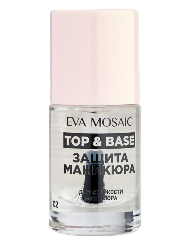 фото Защита маникюра eva mosaic top and base