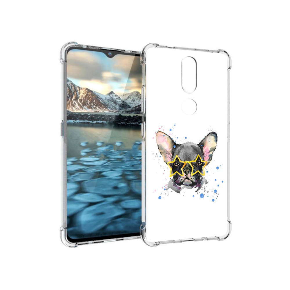 

Чехол MyPads Tocco для Nokia 2.4 буля в очках (PT227049.107.252), Прозрачный, Tocco