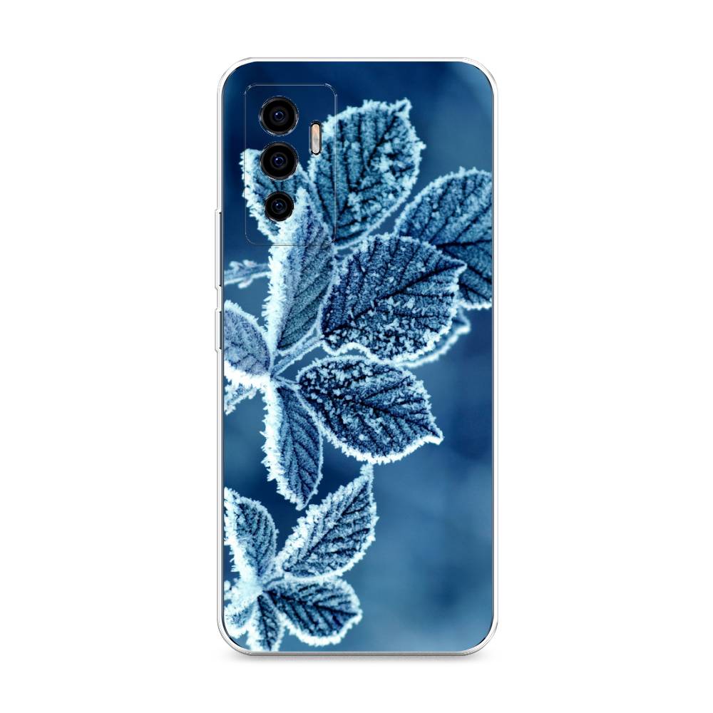 

Чехол на Vivo V23e "Зима 6", Голубой;белый, 265950-2