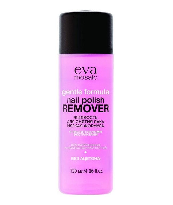 

Жидкость для снятия лака Eva Mosaic Nail Polish Remover Gentle Formula