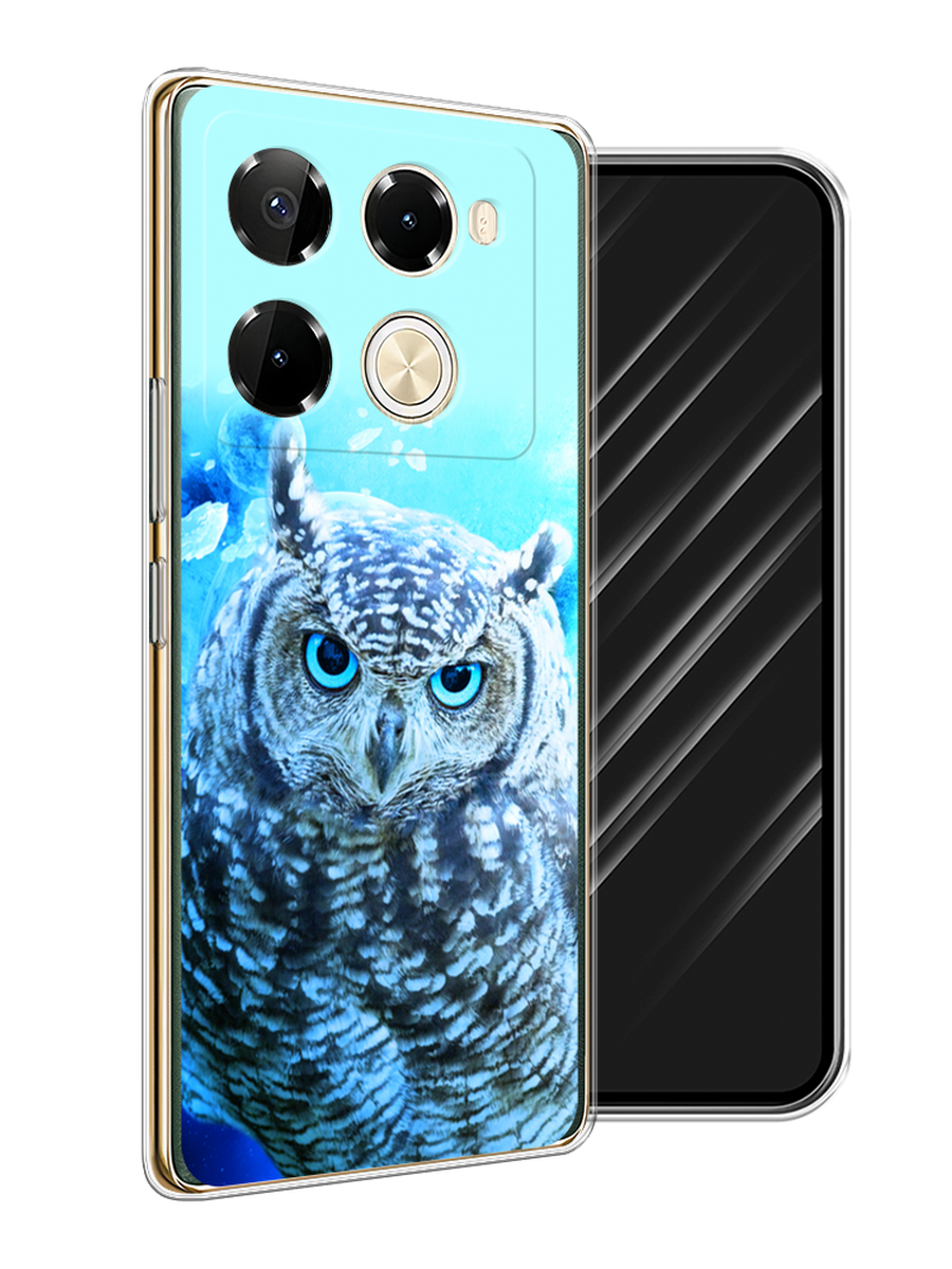 

Чехол Awog на Infinix Note 40 Pro 5G/Note 40 Pro Plus "Сова арт 7", Синий;голубой, 3105950-1