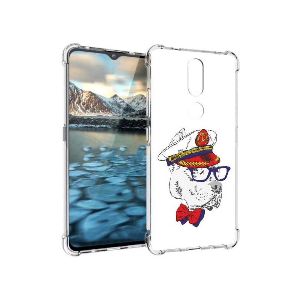 

Чехол MyPads Tocco для Nokia 2.4 бульдог (PT227049.107.251), Прозрачный, Tocco