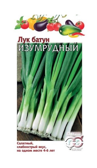 

Семена. Лук батун "Изумрудный", на зелень (вес: 50,0 г)