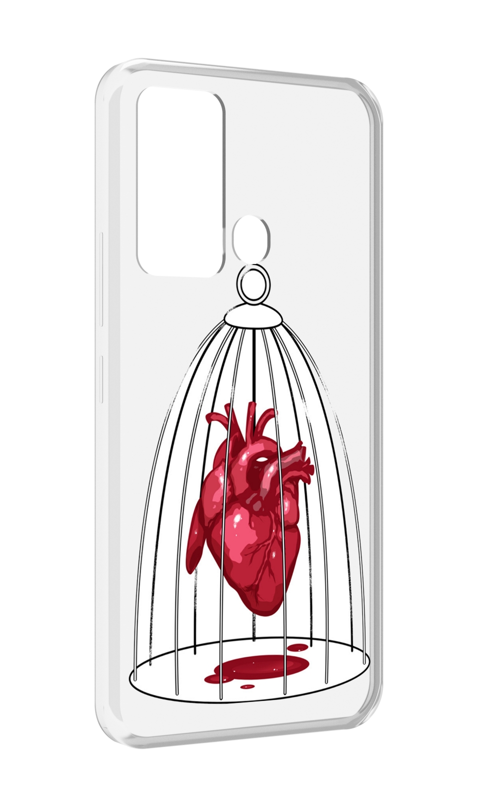 

Чехол MyPads сердце в клетке для ITEl Vision 3, Прозрачный, Tocco