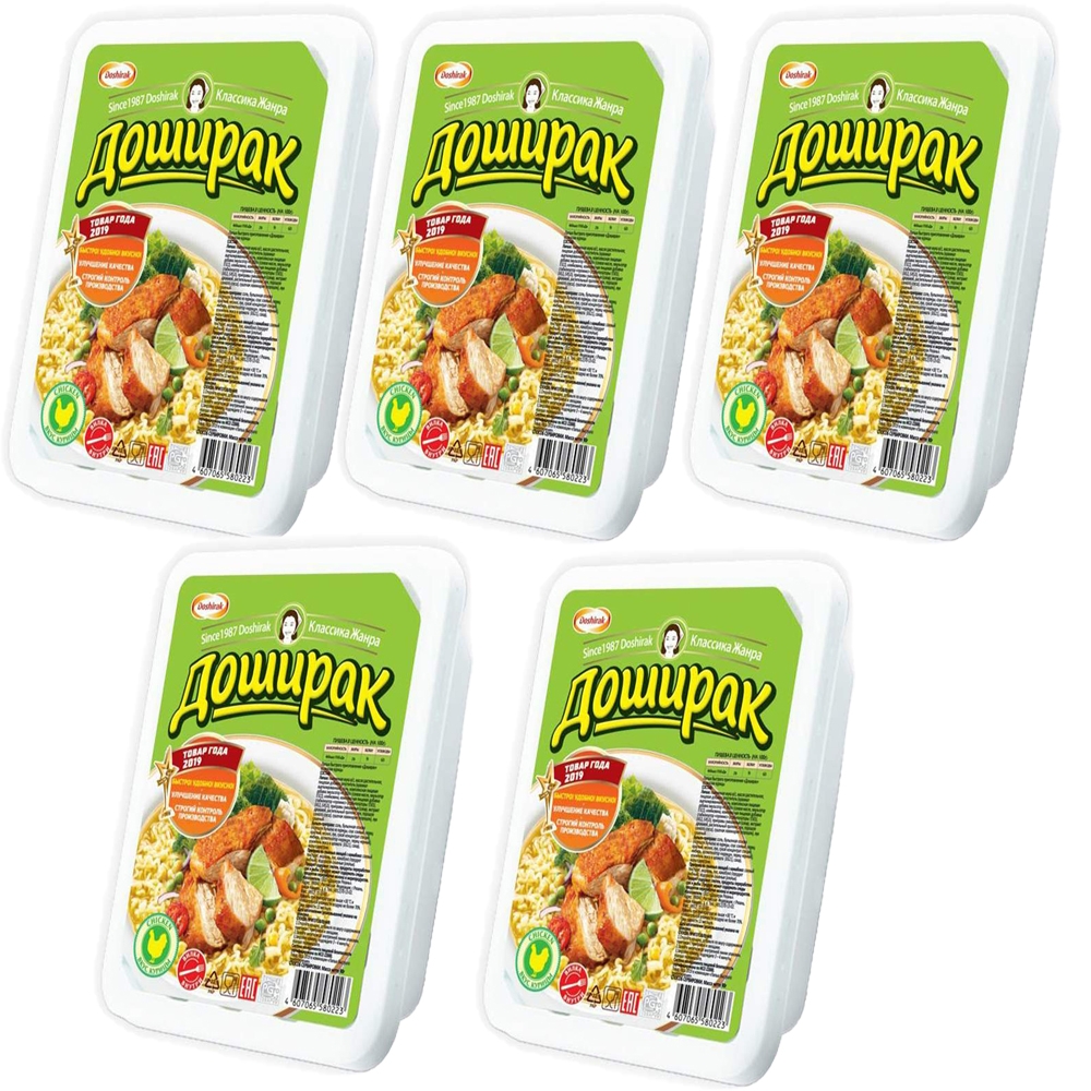 

Лапша Doshirak куриная, 90 г х 5 шт