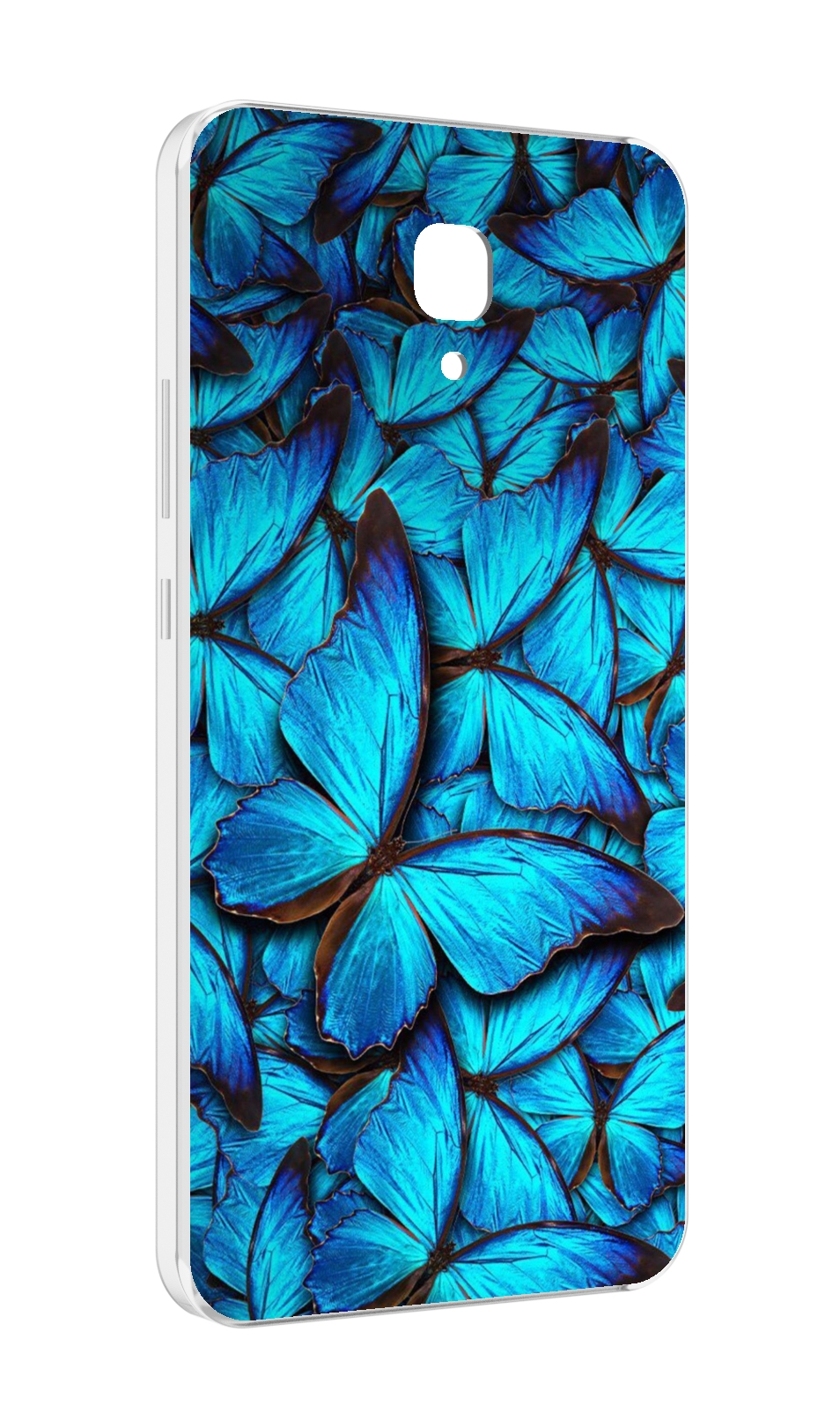 

Чехол MyPads бирюзовые бабочки для Meizu M5 Note, Прозрачный, Tocco