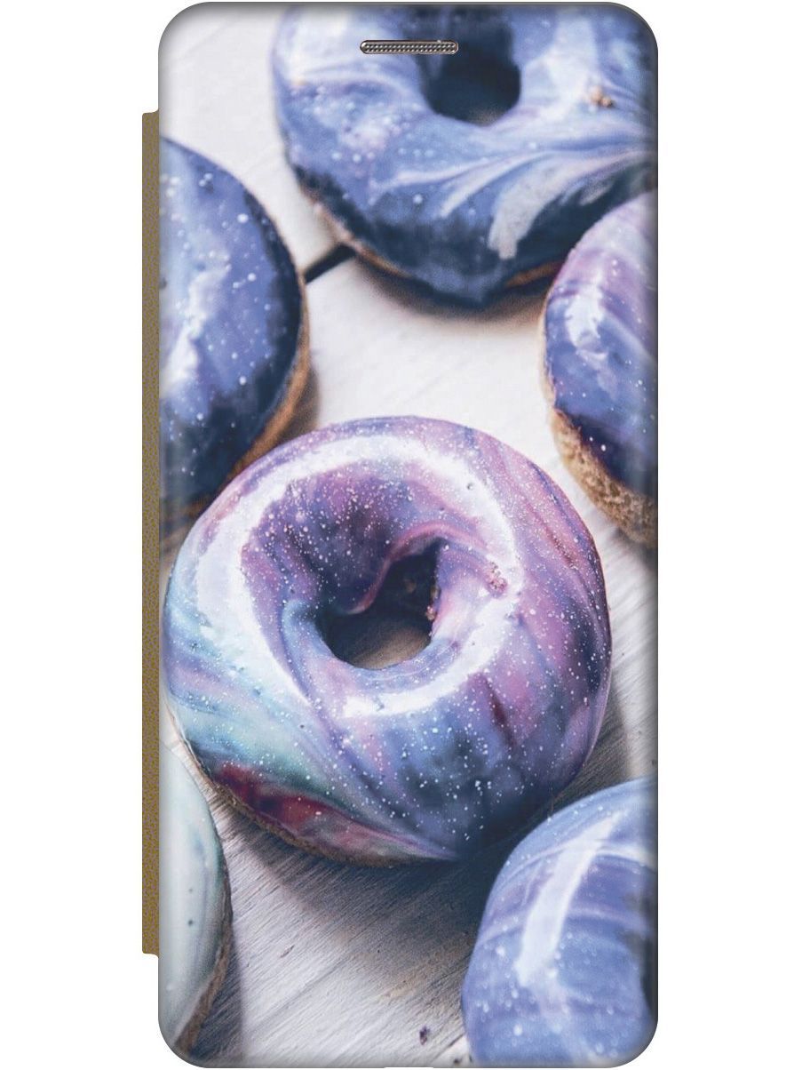 

Чехол на Samsung Galaxy A12/M12 "Пончики в сиреневой глазури" золотистый, Белый;фиолетовый, 9449