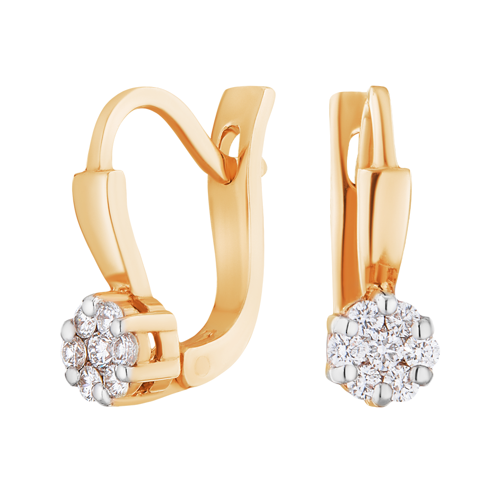 

Серьги из золота с бриллиантом ЮВЕЛИР КАРАТ 1223493/1, 1223493/1