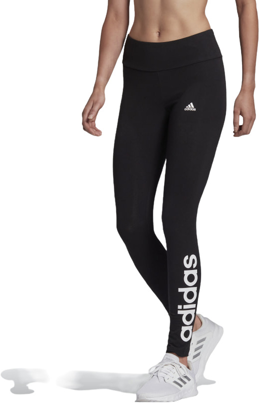 Спортивные леггинсы женские Adidas W Loungewear Essentials High-Waisted Logo черные XL