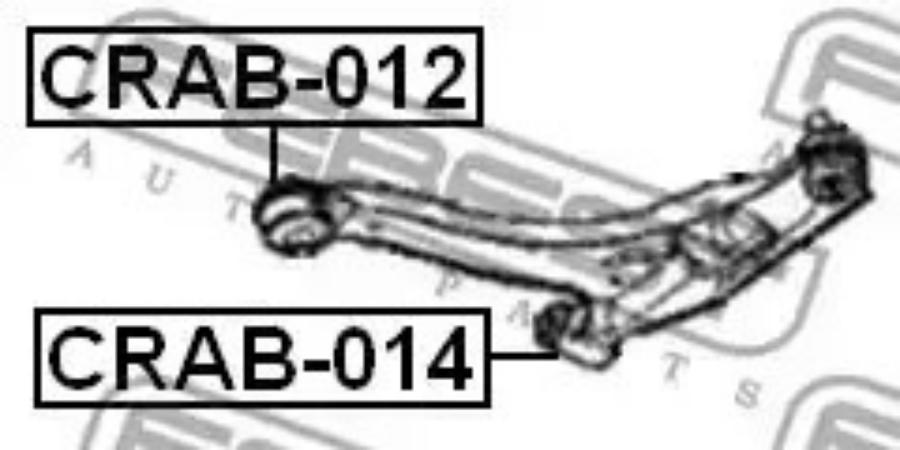 

FEBEST С-б.пер.рычага CHRYSLER PT CRUISER 2001-2009 зад. FEBEST CRAB-012