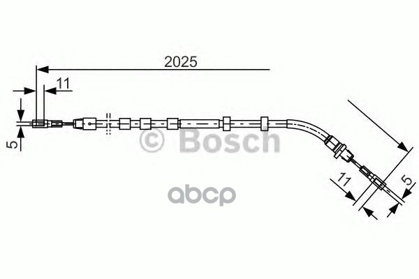 

Трос cтояночного тормоза BOSCH 1987477903