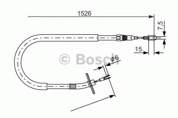 

Трос cтояночного тормоза BOSCH 1987477859