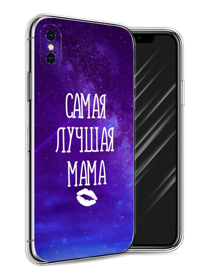 

Чехол Awog на Apple iPhone X (10) / Айфон X (10) "Лучшая мама", Разноцветный, 11050-6
