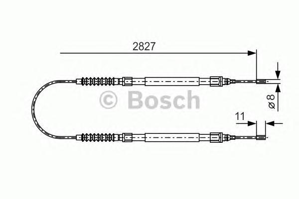 

Трос cтояночного тормоза BOSCH 1987477263