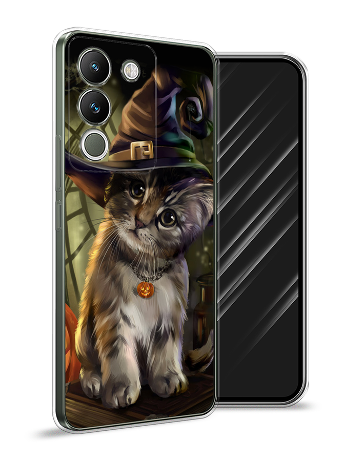 

Чехол Awog на Vivo V29e 5G "Кот на Хэллоуин", Зеленый;серый, 269650-1