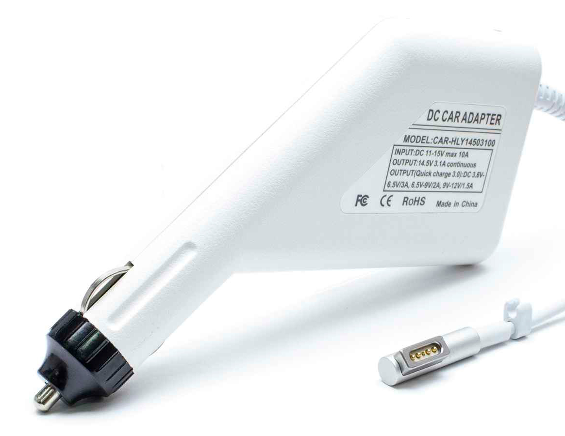 Автомобильная зарядка для ноутбука Macbook 14.5V 3.1A 45W Magsafe 1