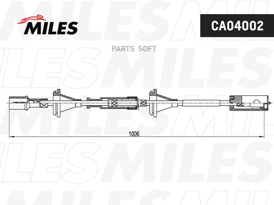 Трос Привода Спидометра Vw Passat 88-96 Ca04002 Miles арт. CA04002