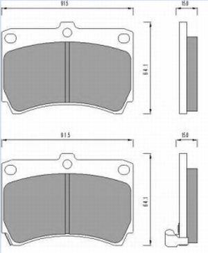 

Комплект тормозных колодок Sangsin brake SP1067