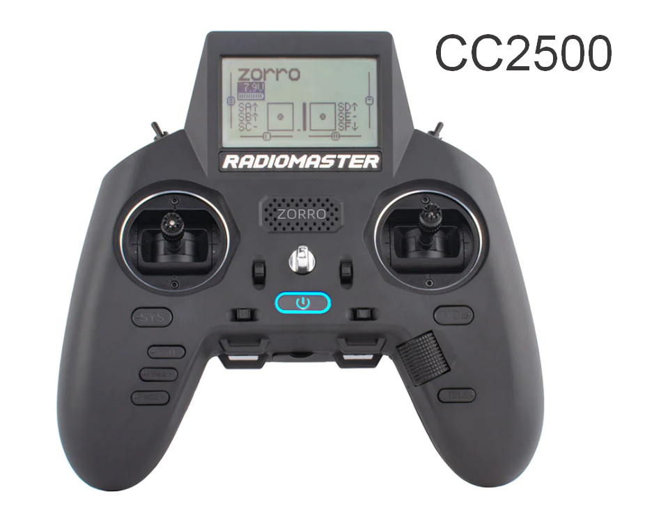 

Пульт Radiomaster Zorro CC2500 M2 Hall для FPV, Zorro CC2500 M2 Hall