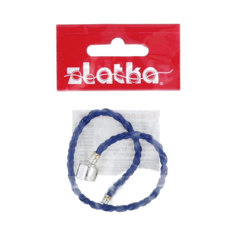 

Браслет плетеный Zlatka 21 см №10 темно-синие, Темно-синий