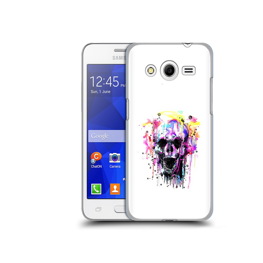 

Чехол MyPads Tocco для Samsung Galaxy Core 2 граффити череп (PT7707.568.298), Прозрачный, Tocco