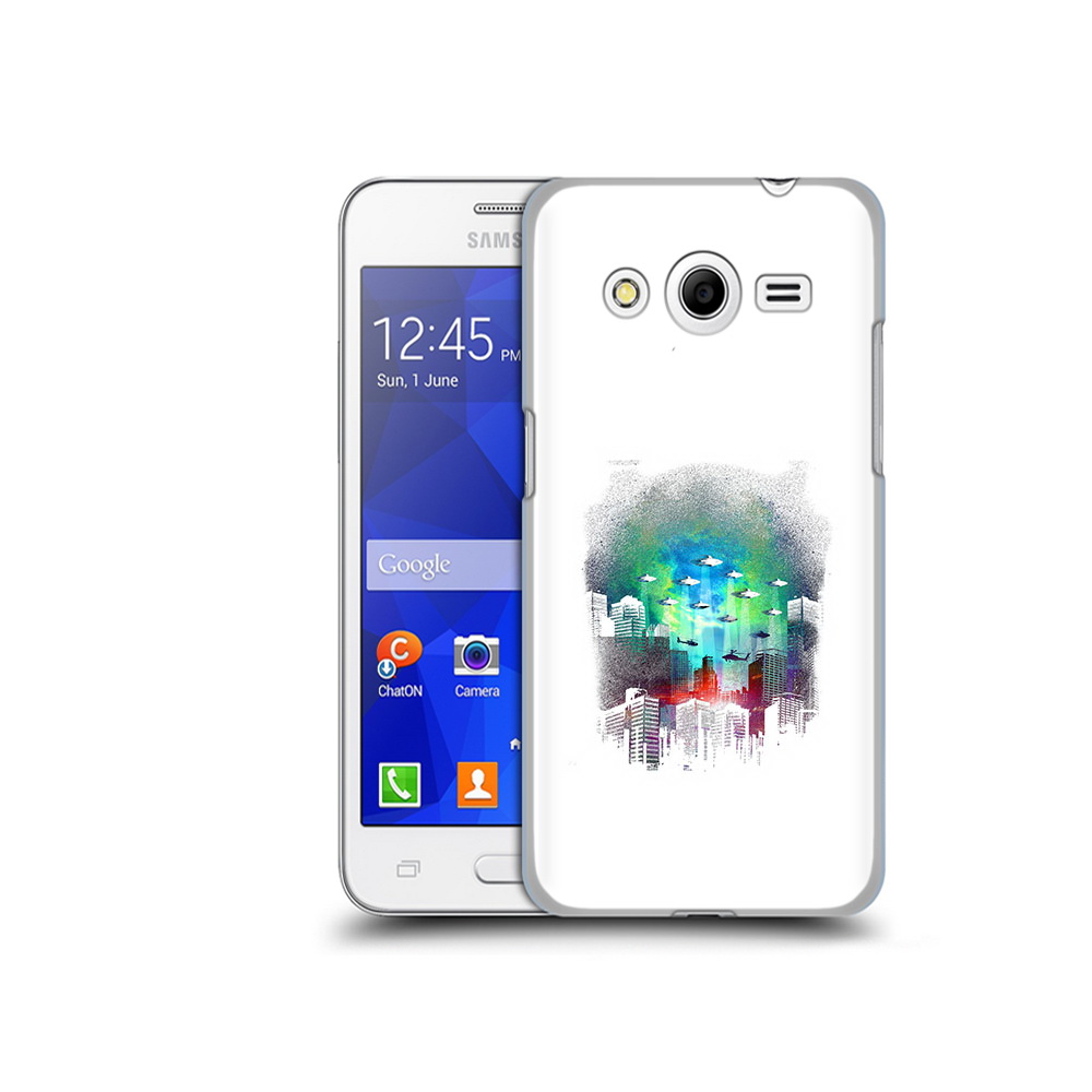 Чехол MyPads Tocco для Samsung Galaxy Core 2 город в свечении (PT7707.568.296)