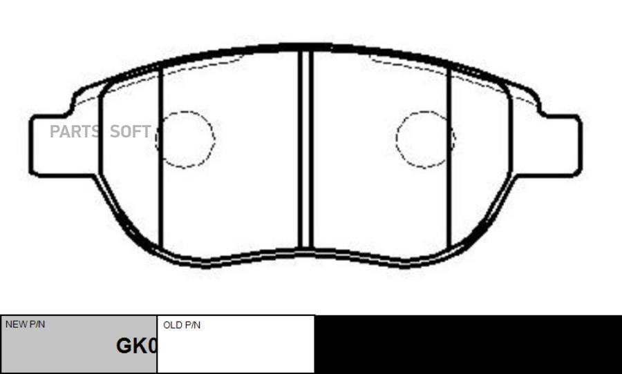 

Тормозные колодки Ctr GK0893