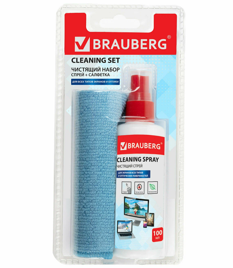 

Спрей для экранов Brauberg CLEANING SPRAY, CLEANING SPRAY