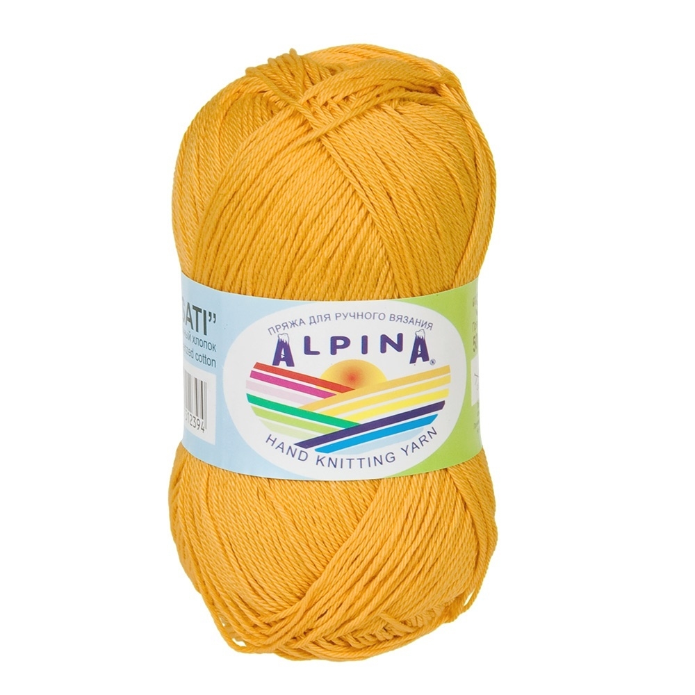 

Пряжа Alpina Sati №972 ярко-желтый, Sati