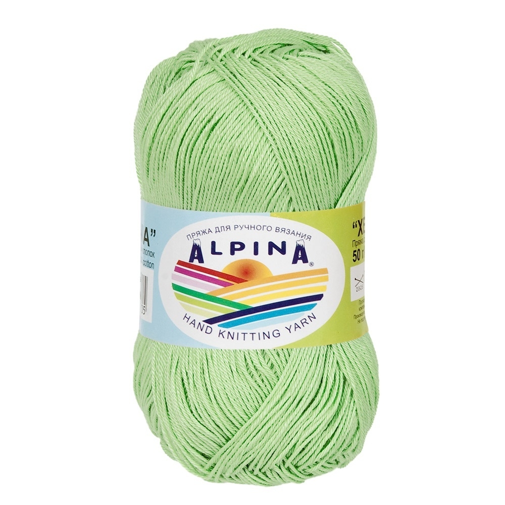 

Пряжа Alpina Xenia №128 светло-зеленый, Xenia