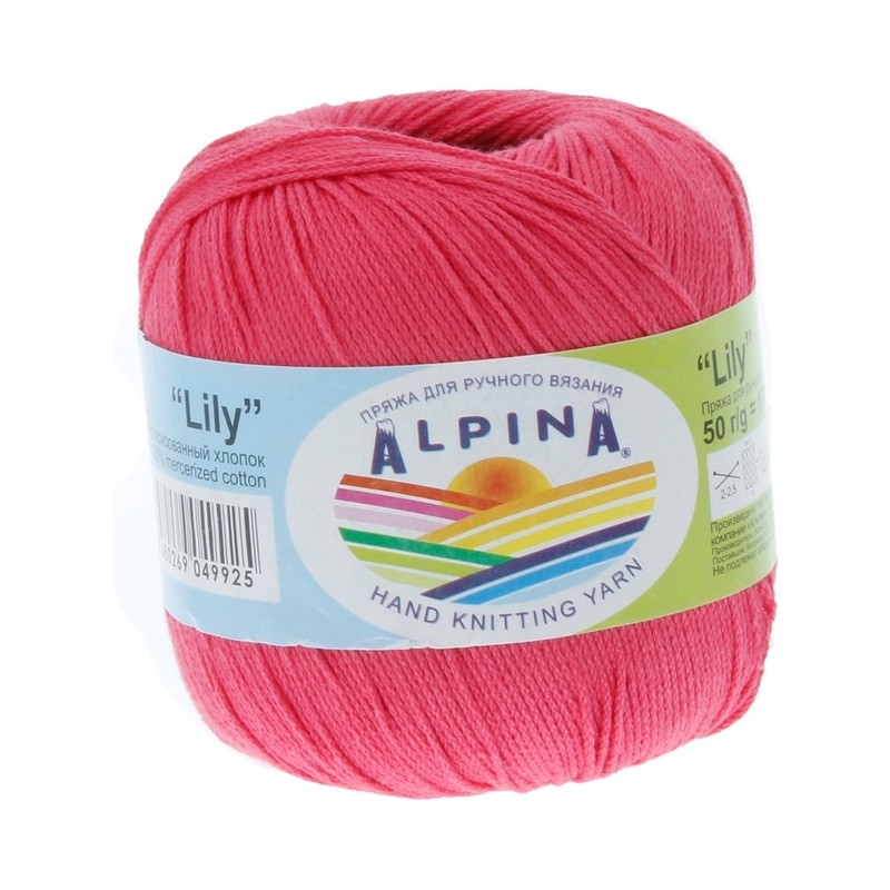 

Пряжа Alpina Lily №081 ярко-розовый, Lily