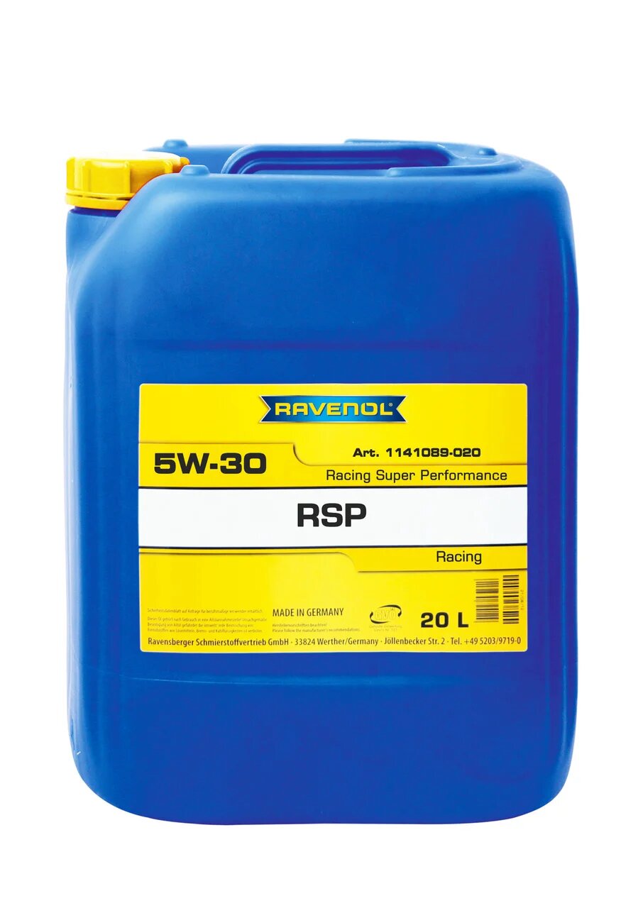 фото Моторное масло ravenol rsp racing super performance sae 5w-30 20л