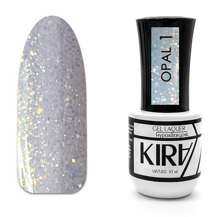 фото Гель-лак kira opal №001