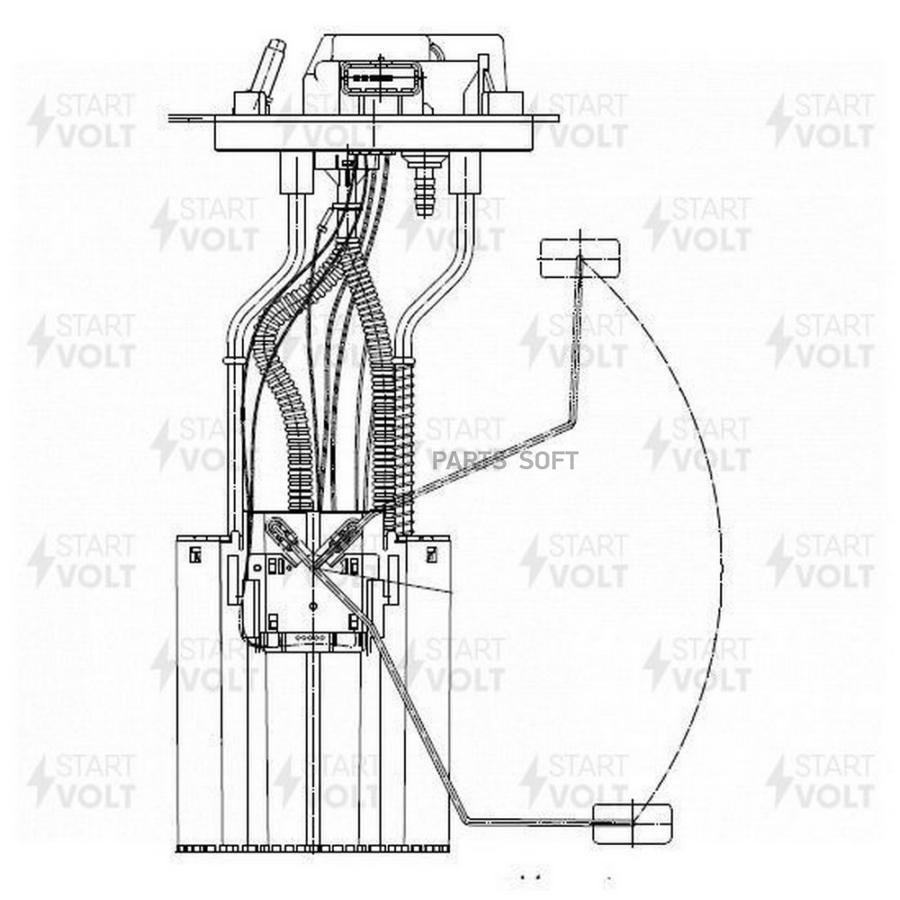 

SFM 1005_насос топливный электрический! в сборе 0.5 bar Ford Transit 13-16