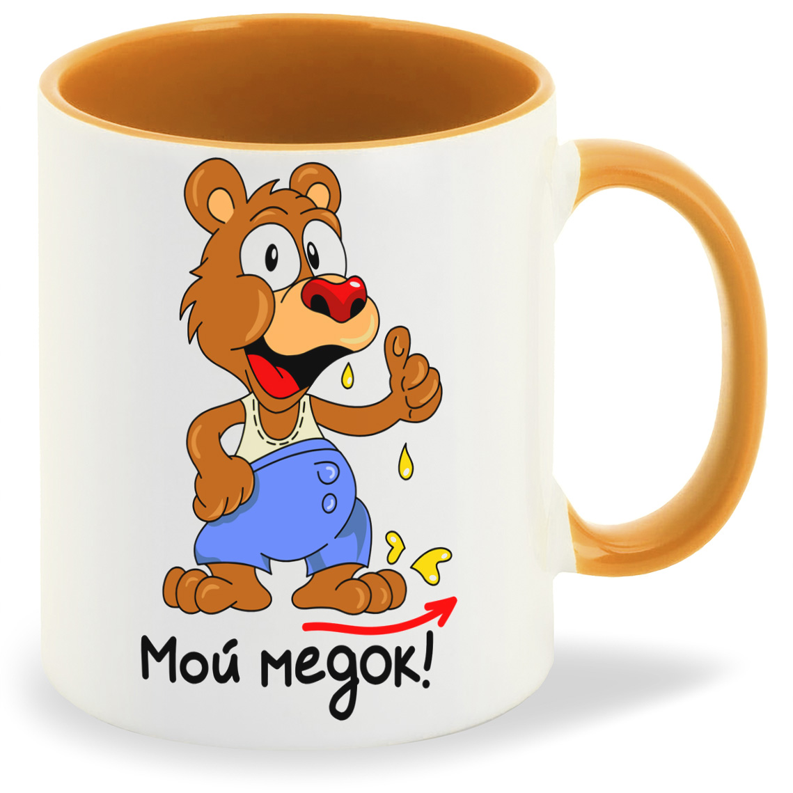 

Кружка CoolPodarok Мой медок есть пара, Мой медок есть пара