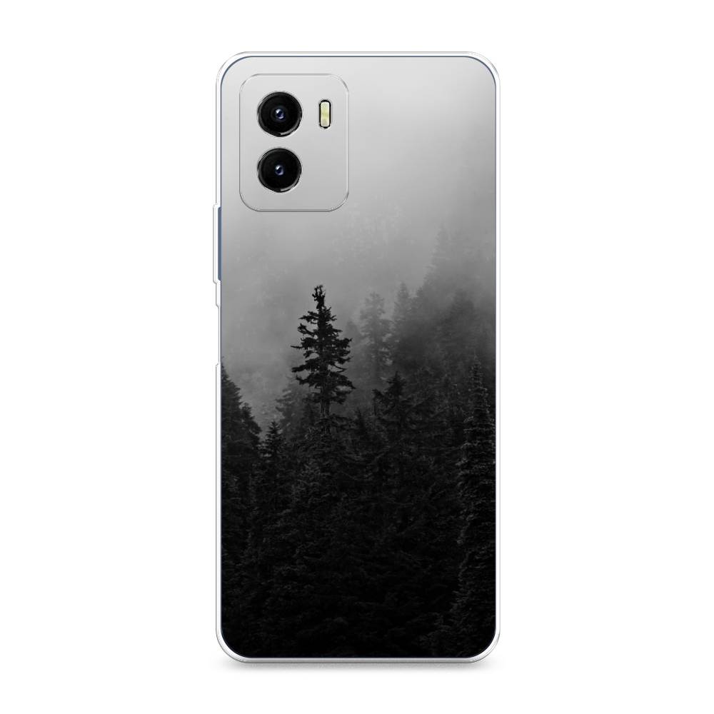 

Чехол на Vivo Y10 "Туманный лес", Серый;черный, 266450-2