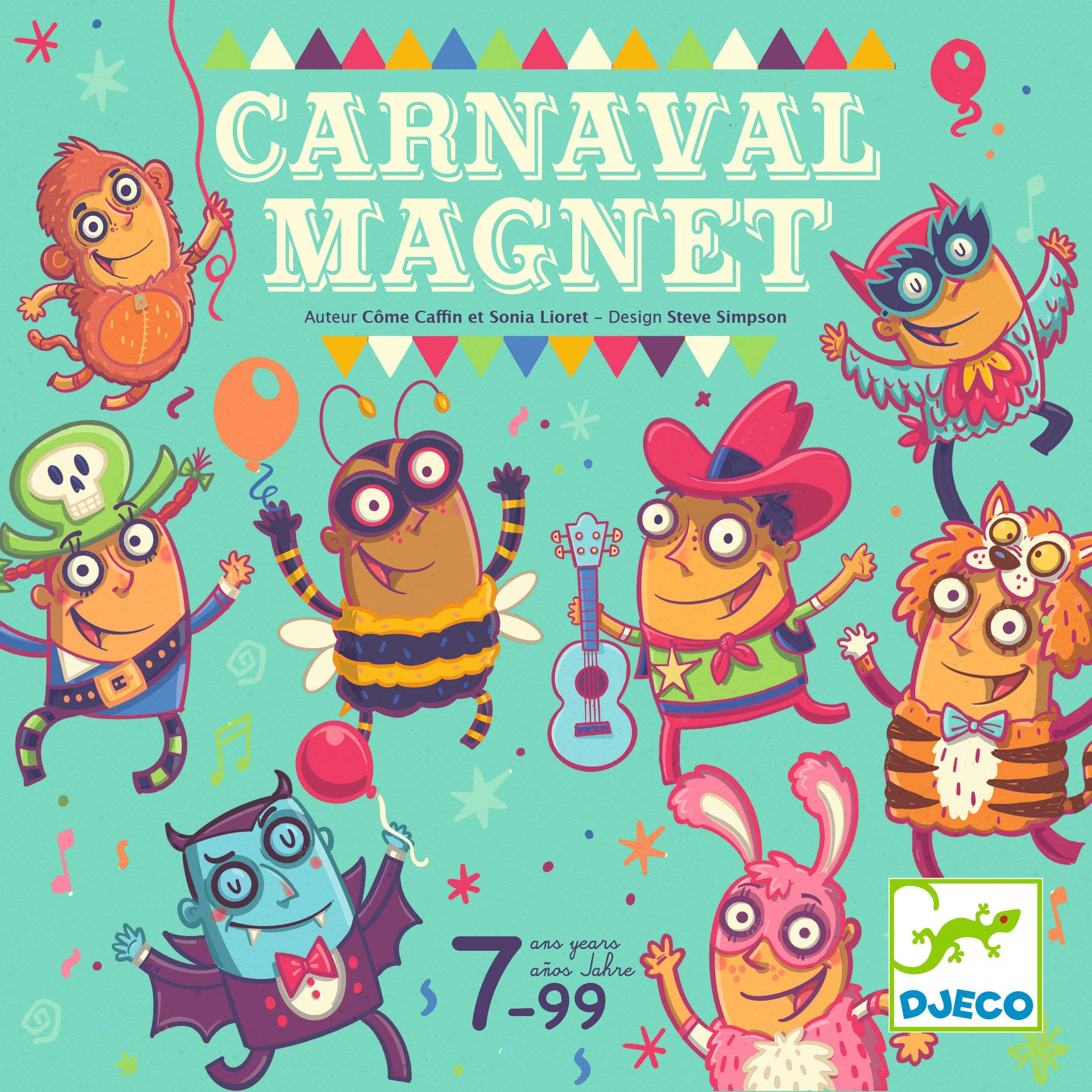 Настольная игра Djeco Магнитный Карнавал DJ08524 карнавал молекул химия необычная и забавная