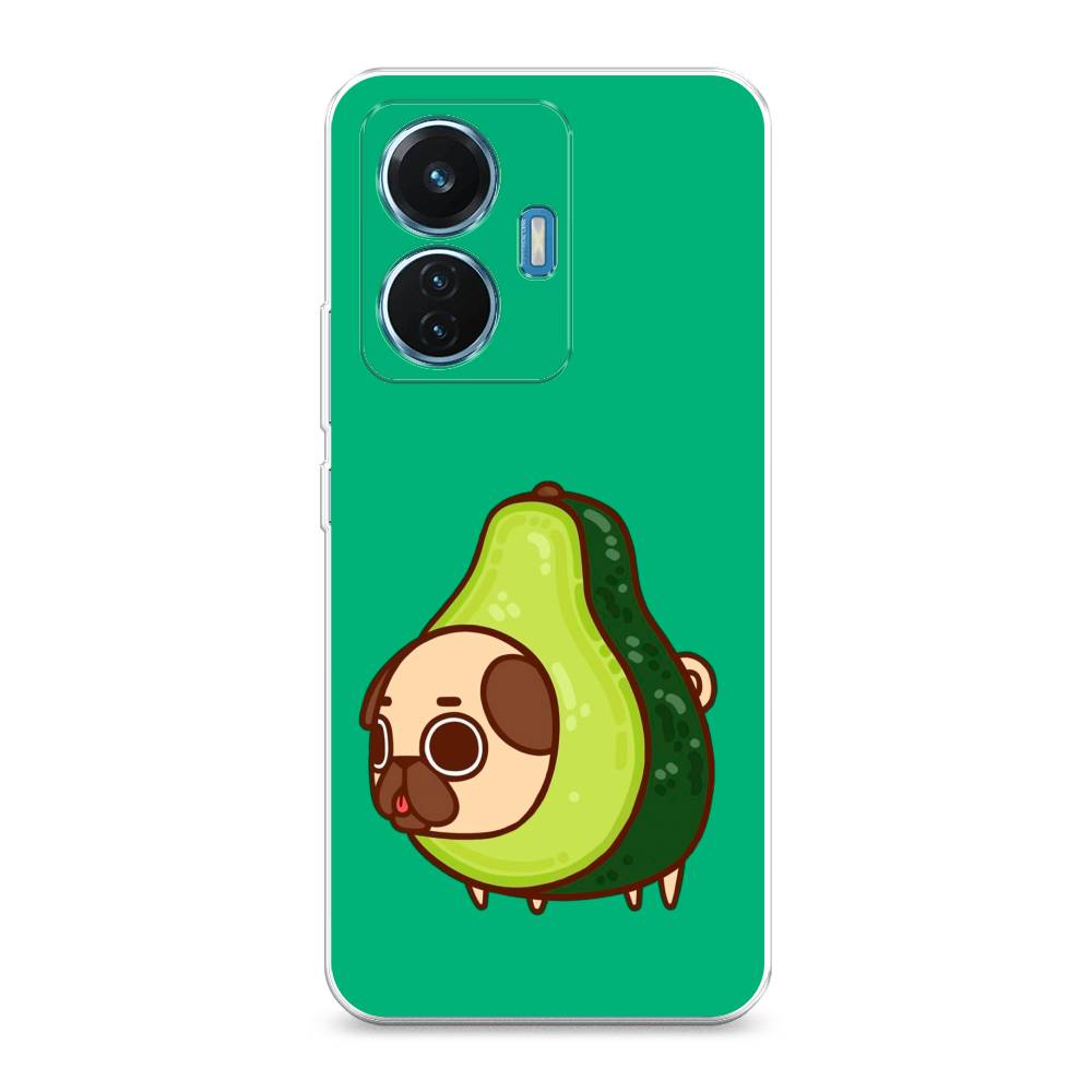 

Чехол на Vivo T1 "Мопс авокадик", Зеленый, 267150-1