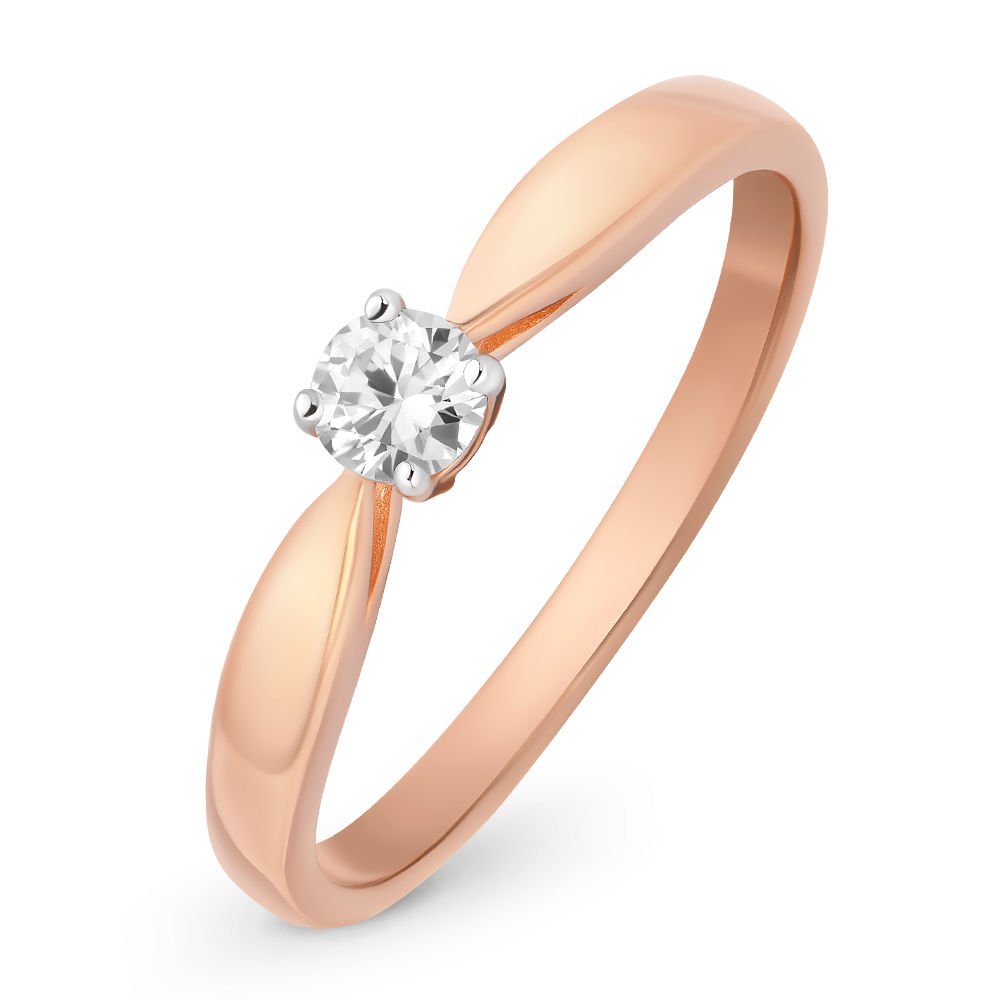 

Кольцо женское из красного золота с бриллиантом 585Gold 101001447, р. 17,5, 101001447