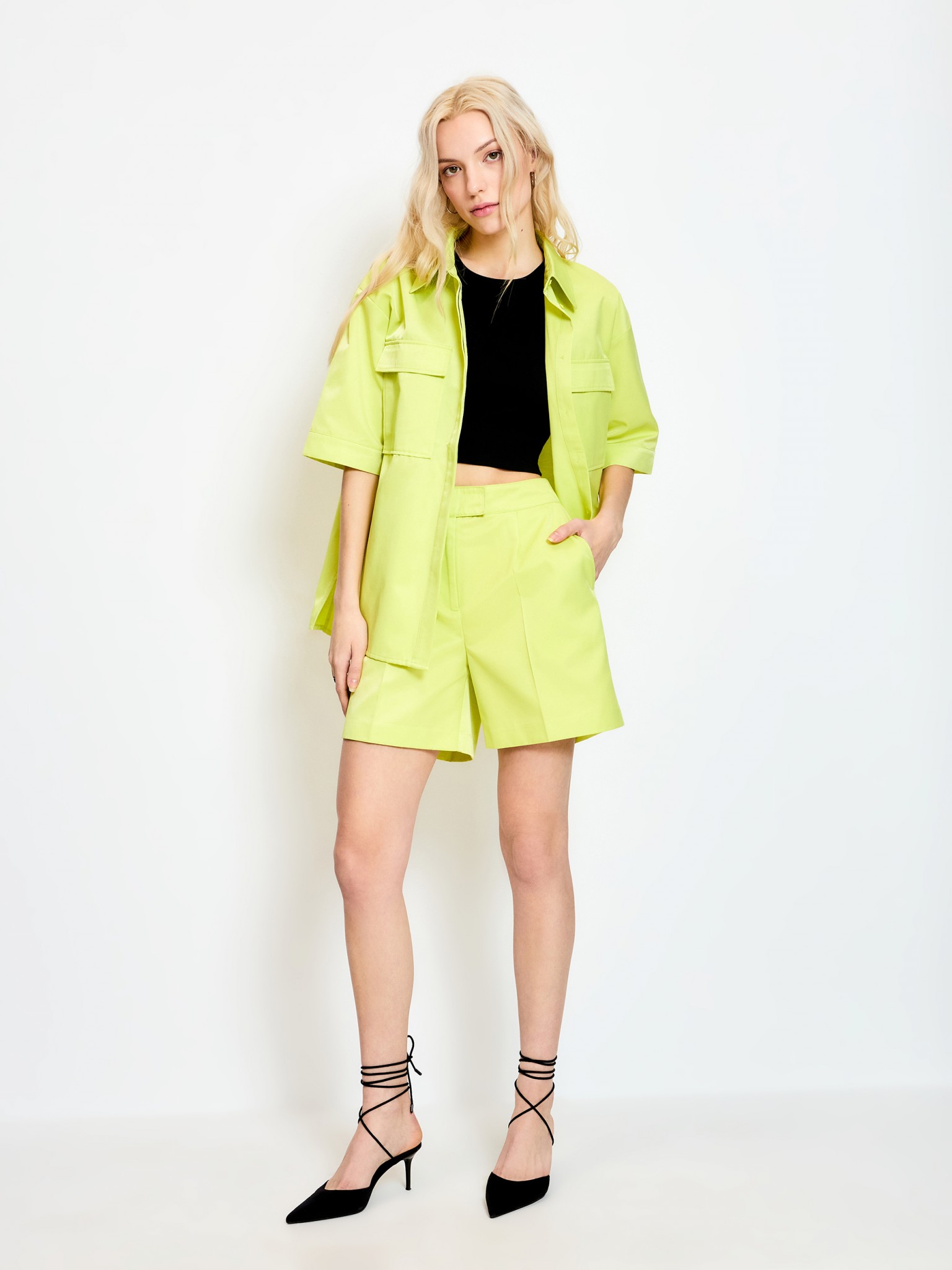 Повседневные шорты женские Concept Club 10200420096 зеленые M