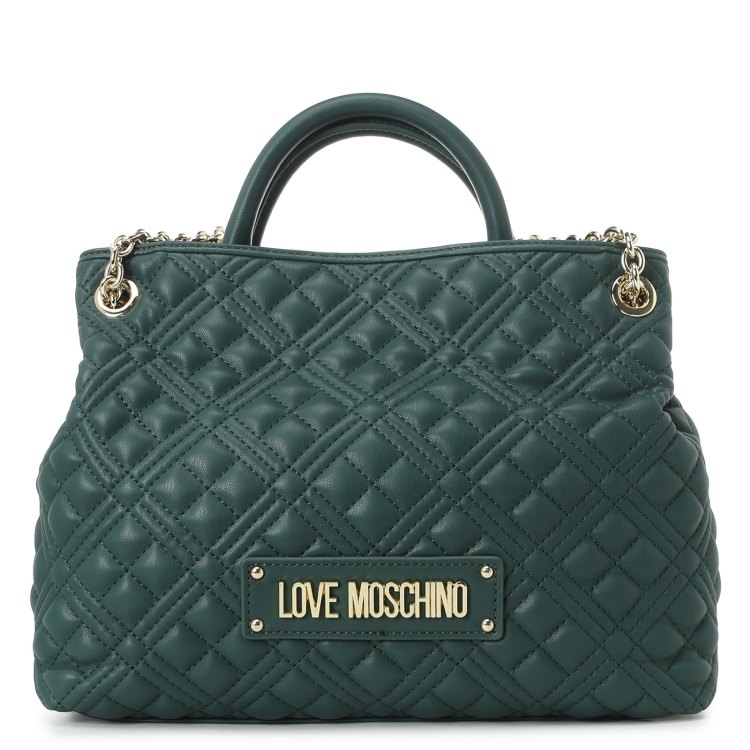 фото Сумка женская love moschino quilted bag темно-зеленый