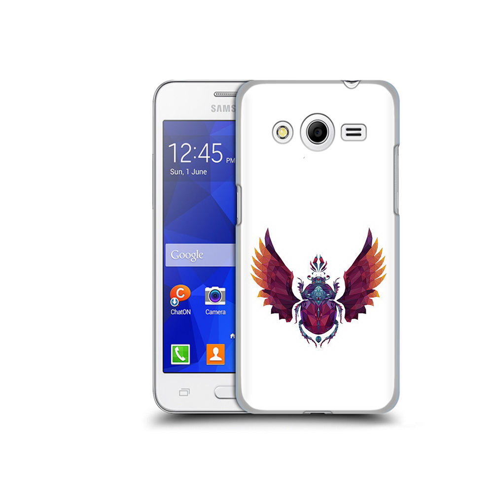 

Чехол MyPads Tocco для Samsung Galaxy Core 2 алмазный скоробей (PT7707.568.219), Прозрачный, Tocco