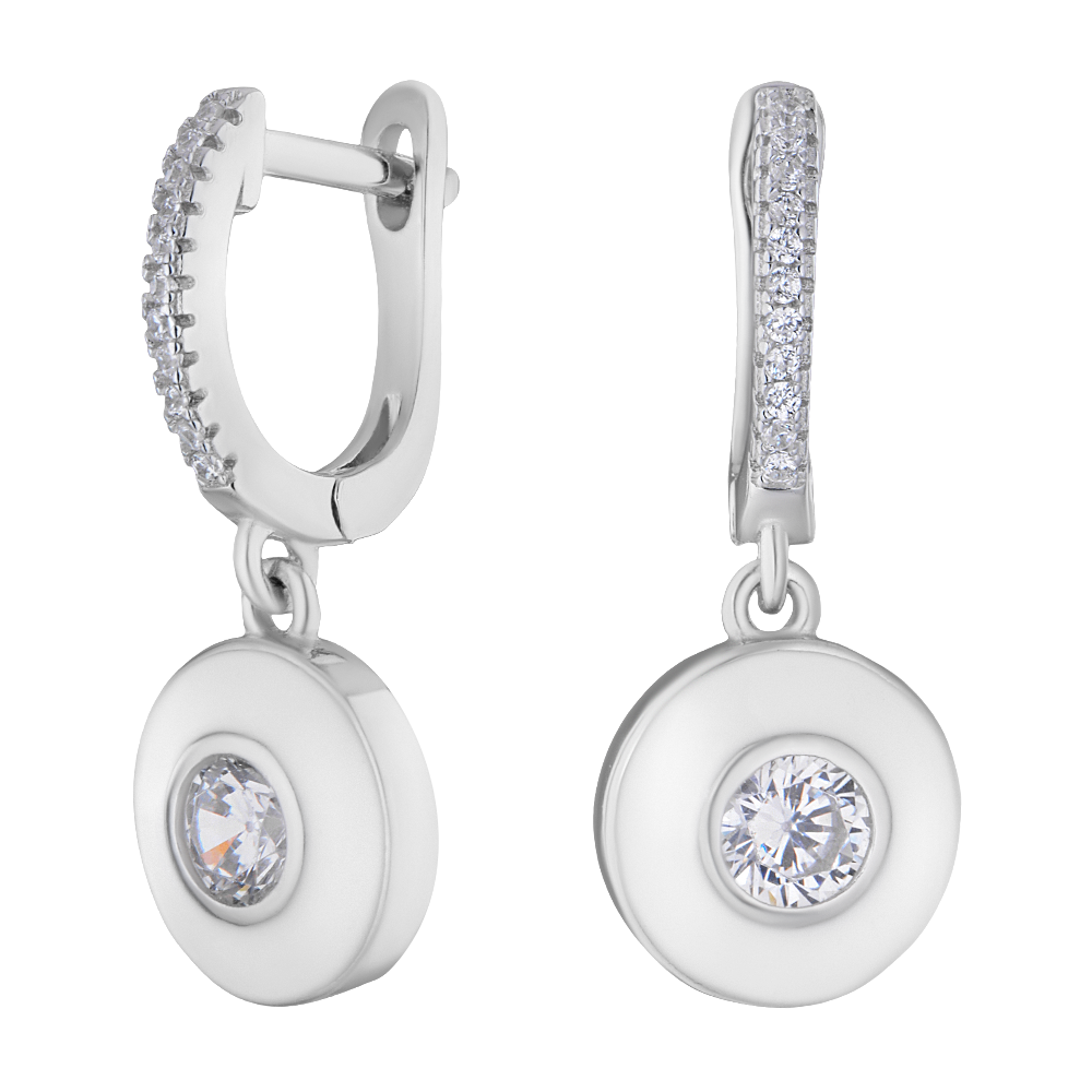 

Серьги из серебра с фианитом ЮВЕЛИР КАРАТ B13962-E, B13962-E