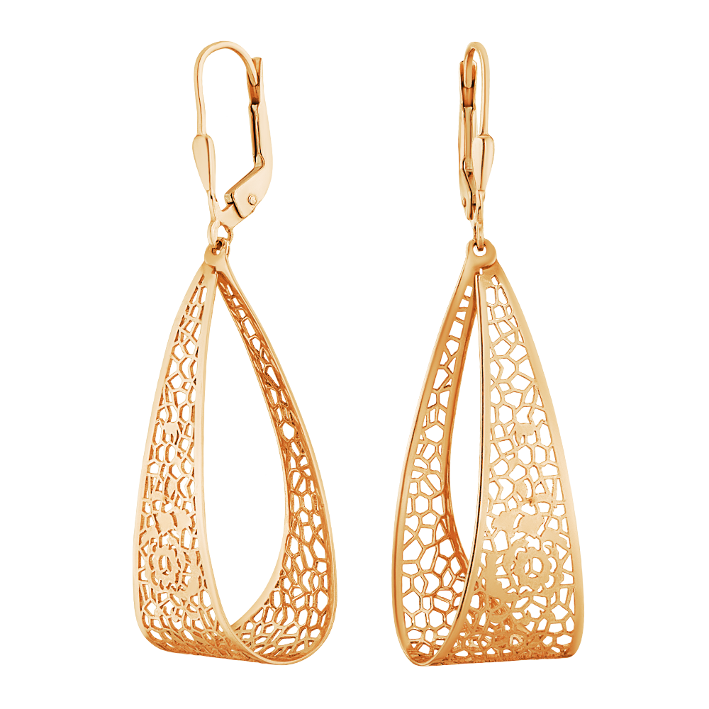 

Серьги подвески из золота ЮВЕЛИР КАРАТ 1025645, 1025645