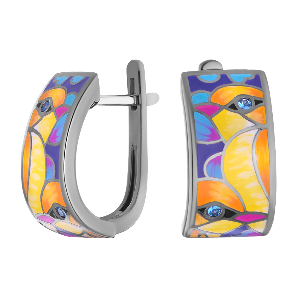 

Серьги из серебра со шпинелью ЮВЕЛИР КАРАТ E310751ENA, E310751ENA