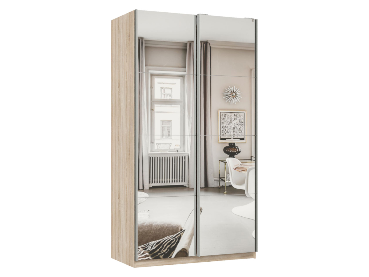 

Шкаф-купе Хочу домой Смарт Зеркальный, Дуб Сонома, 120х60х240, Бежевый, Смарт Зеркальный 54454