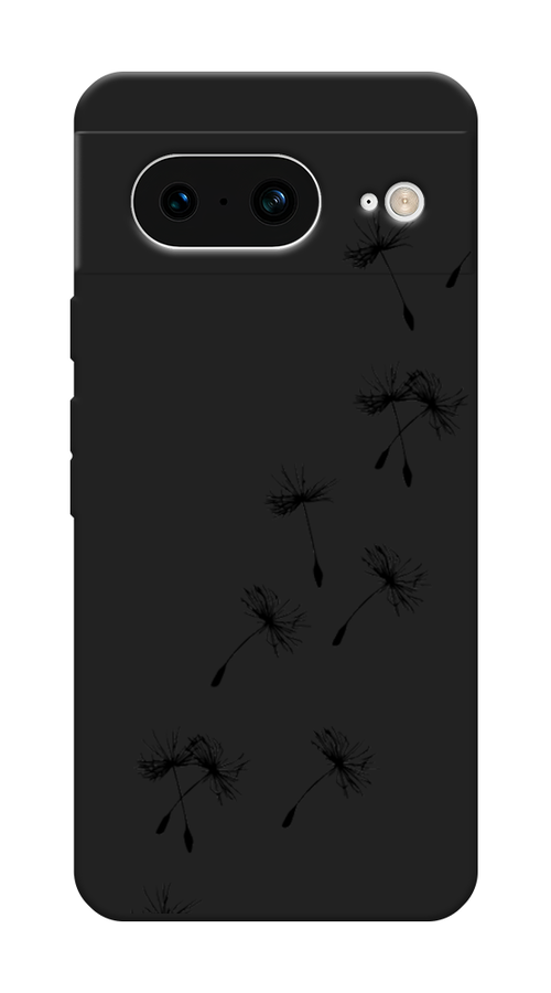 

Чехол Awog на Google Pixel 8 "Летящие одуванчики", Черный, 271552-1